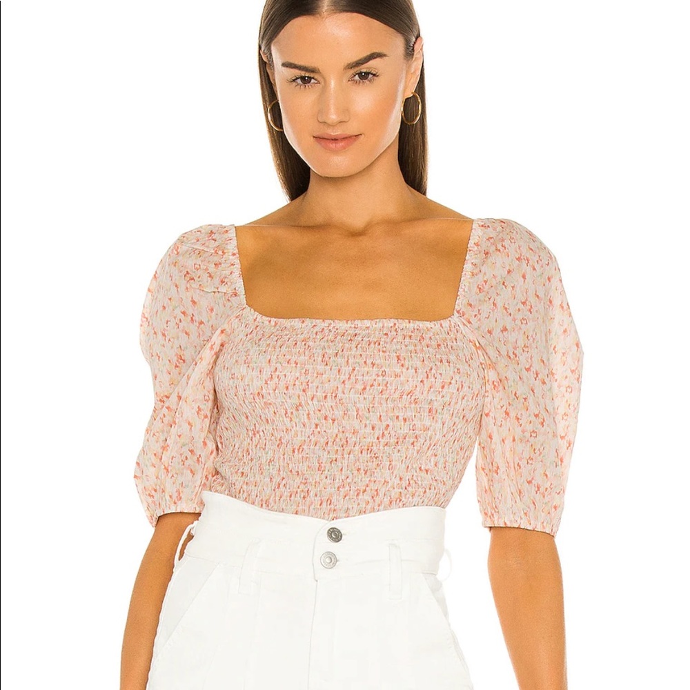 Heartloom Square-neck Puff Sleeve Top